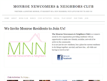 Tablet Screenshot of monroenewcomers.org